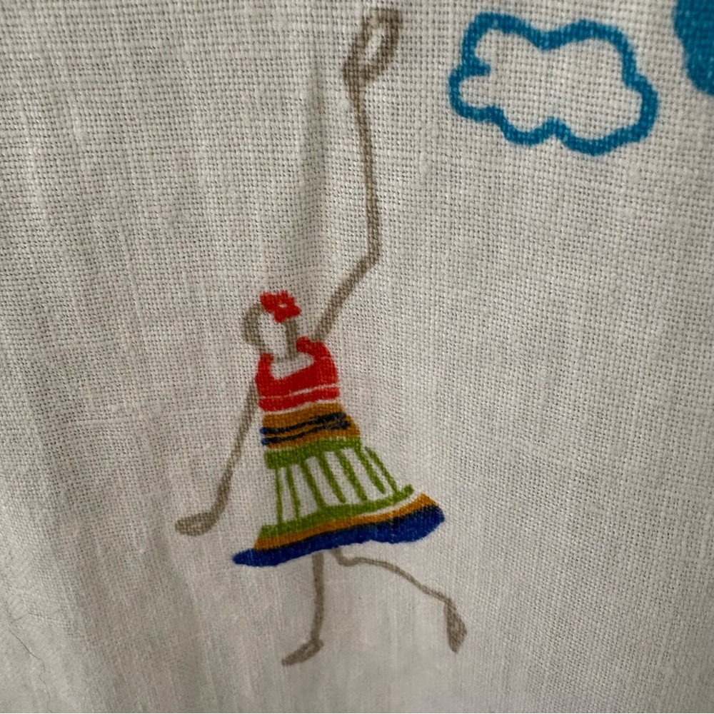 Hot Cotton Vintage Linen Marc Ware Design Tunic. Size Medium. - Picture 9 of 13